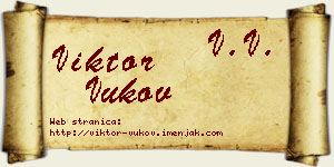 Viktor Vukov vizit kartica